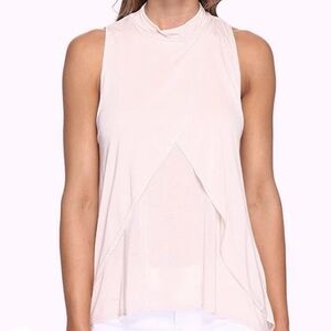 LAmade Pink Sleeveless Overlay Top